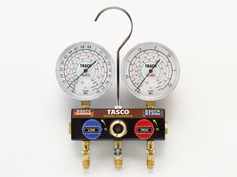 タスコ TASCO R407C高精度ゲージ付マニホールドキット TA124A - 道具、工具